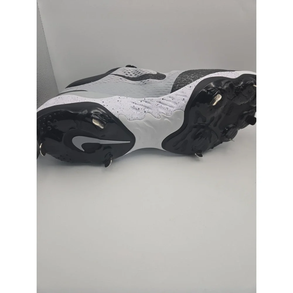 Nike Men's Alpha Huarache Elite 4 Low Baseball Cleats Lightweight Gray Size 15
